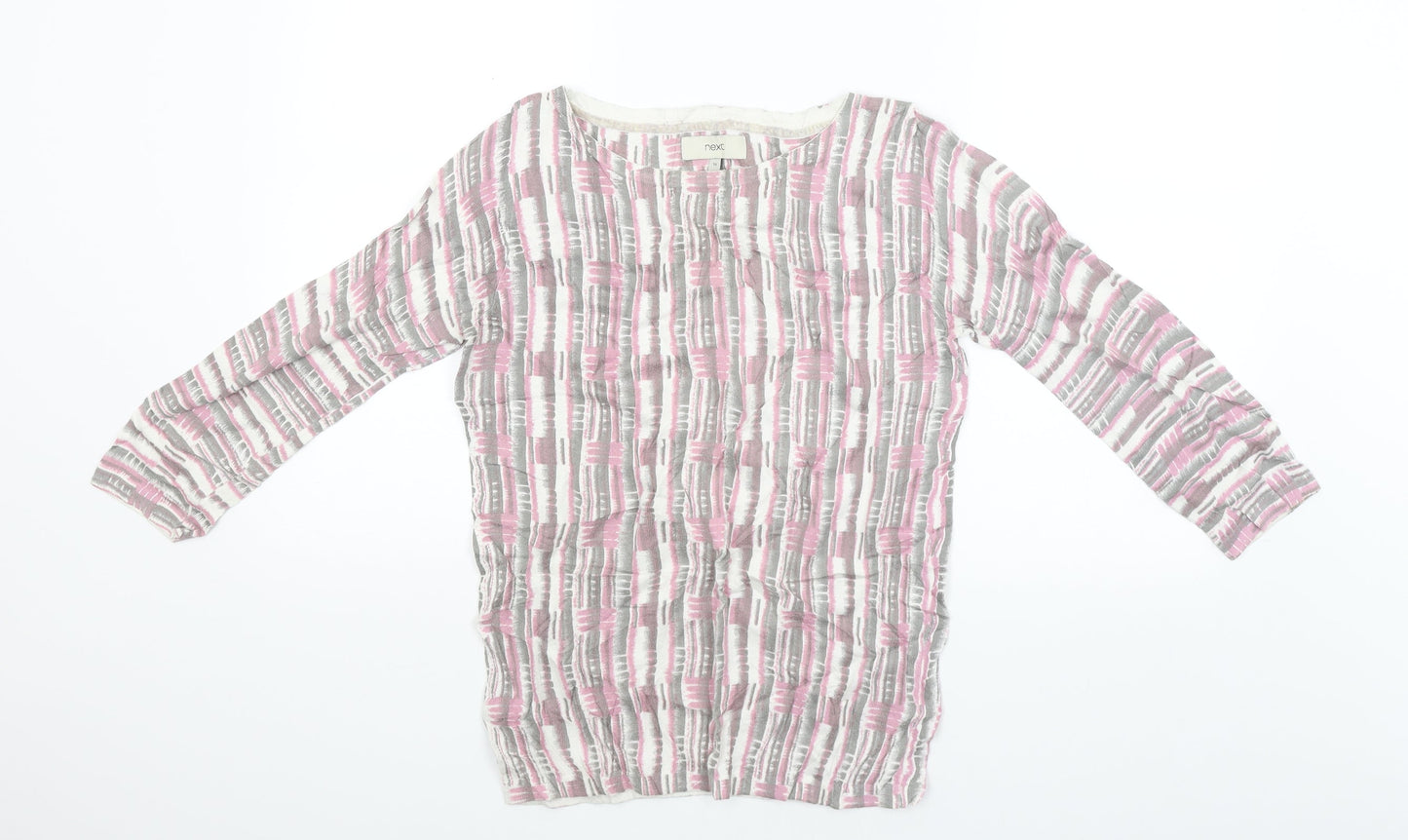 Womens UK Size 10 NEXT White Basic Blouse