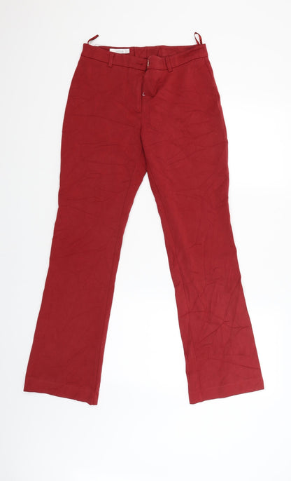 Clothes Womens Red   Chino Trousers Size 10 L38 in