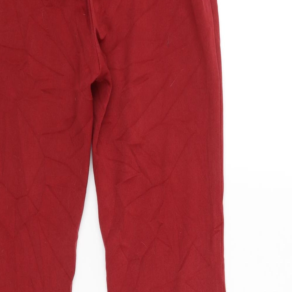 Clothes Womens Red   Chino Trousers Size 10 L38 in