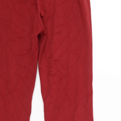 Clothes Womens Red   Chino Trousers Size 10 L38 in