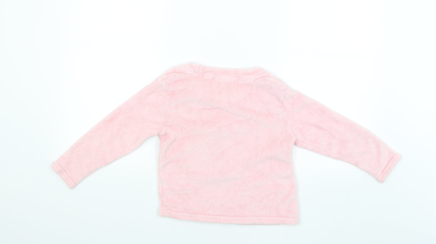 Just like you Girls Pink   Pullover Jumper Size 6-7 Years  - UNICORN