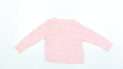 Just like you Girls Pink   Pullover Jumper Size 6-7 Years  - UNICORN