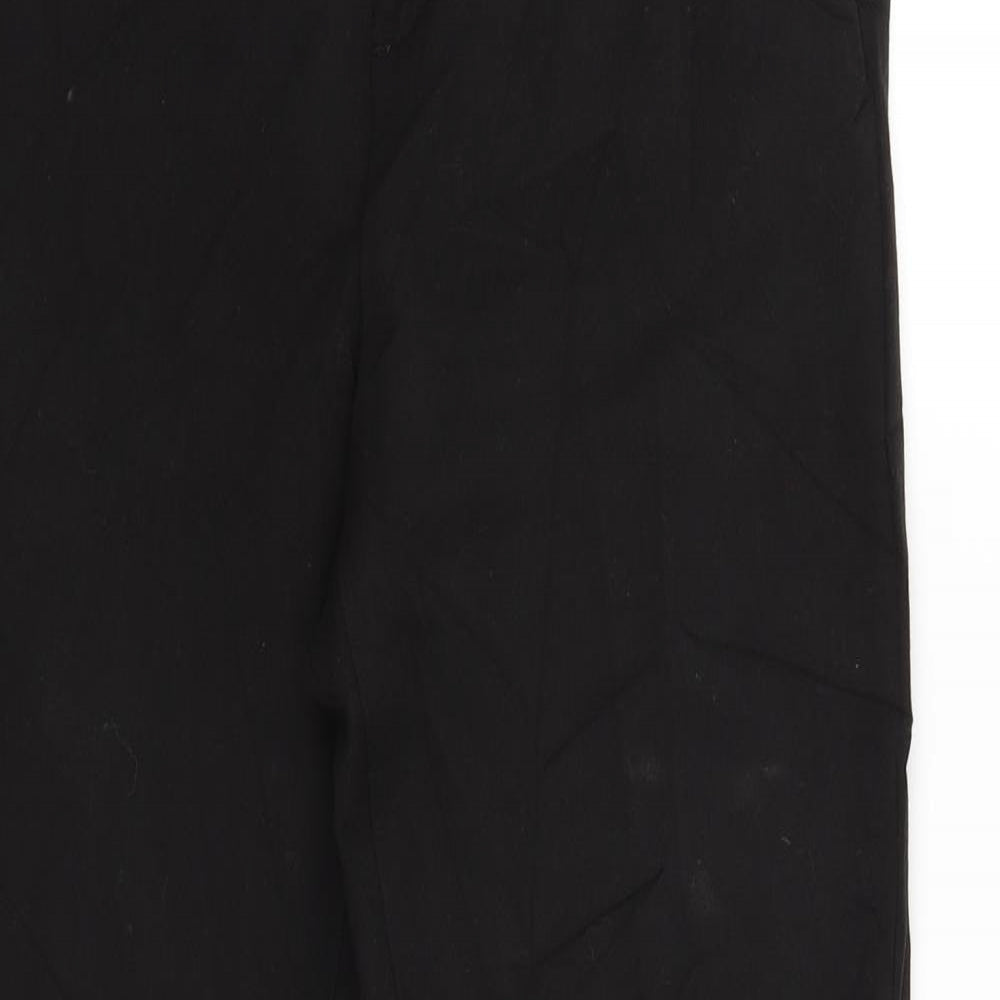 Womens UK Size 10 ecru Regular Fit  Black Trousers