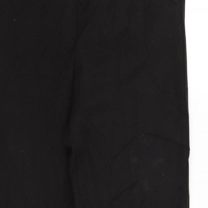 Womens UK Size 10 ecru Regular Fit  Black Trousers