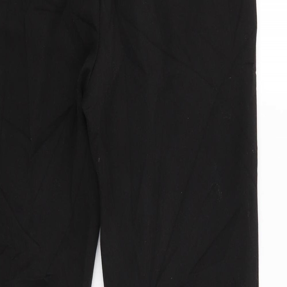 Womens UK Size 10 ecru Regular Fit  Black Trousers