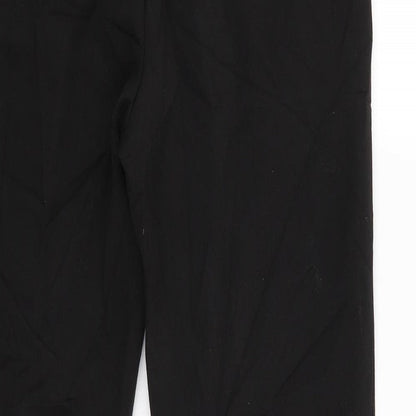 Womens UK Size 10 ecru Regular Fit  Black Trousers