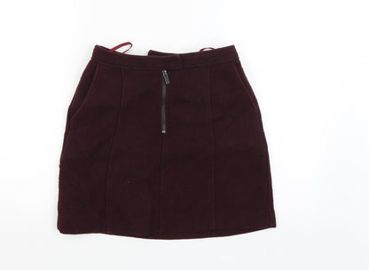 New Look Womens Red   Straight & Pencil Skirt Size 6