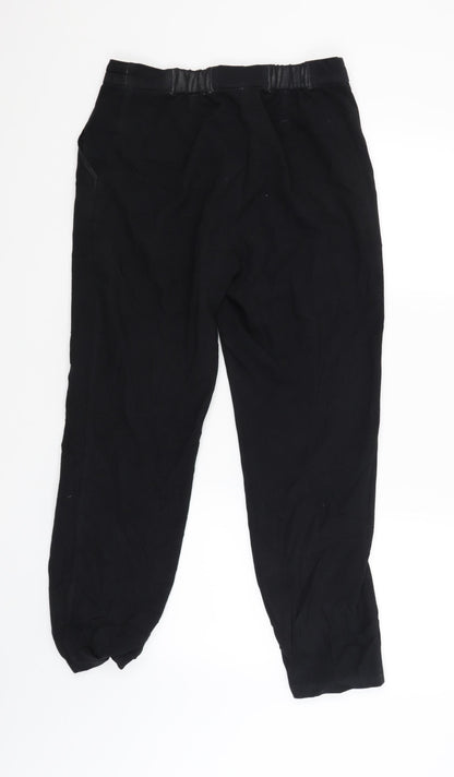 Womens UK Size 10 Classics Regular Fit  Black Trousers
