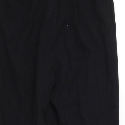 Womens UK Size 10 Classics Regular Fit  Black Trousers