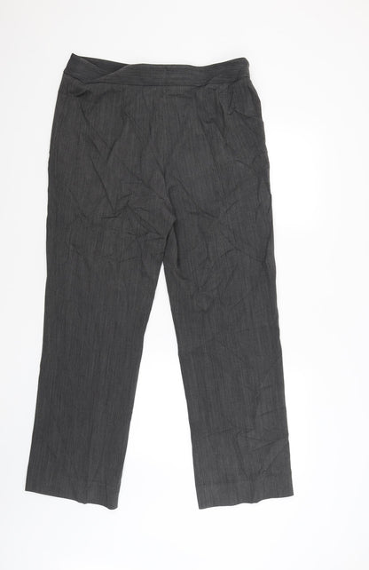 CC Womens Grey   Trousers  Size 14 L29 in