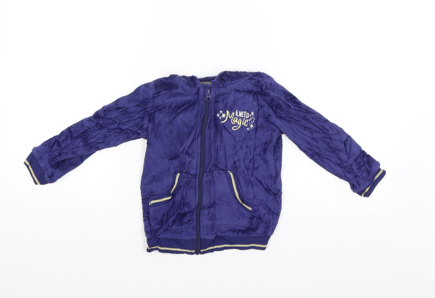 Lupilu Boys Blue   Full Zip Hoodie Size 2-3 Years