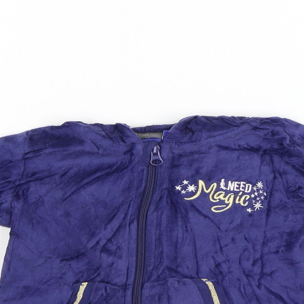 Lupilu Boys Blue   Full Zip Hoodie Size 2-3 Years