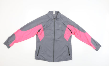 Kalenji Womens Grey   Windbreaker Poncho Size 12  - detachable sleeves