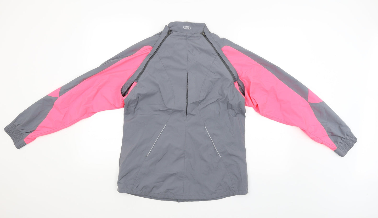 Kalenji Womens Grey   Windbreaker Poncho Size 12  - detachable sleeves