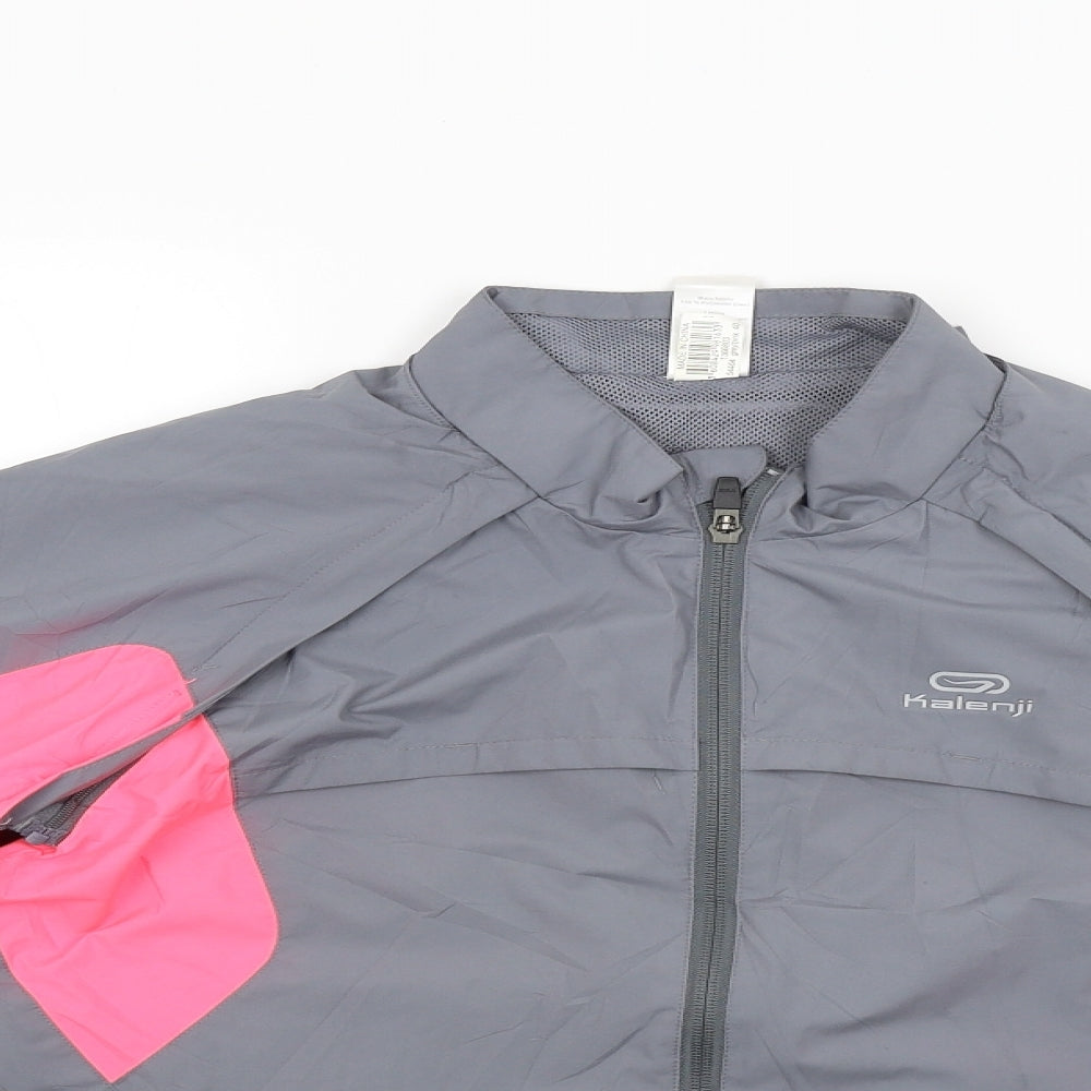Kalenji Womens Grey   Windbreaker Poncho Size 12  - detachable sleeves