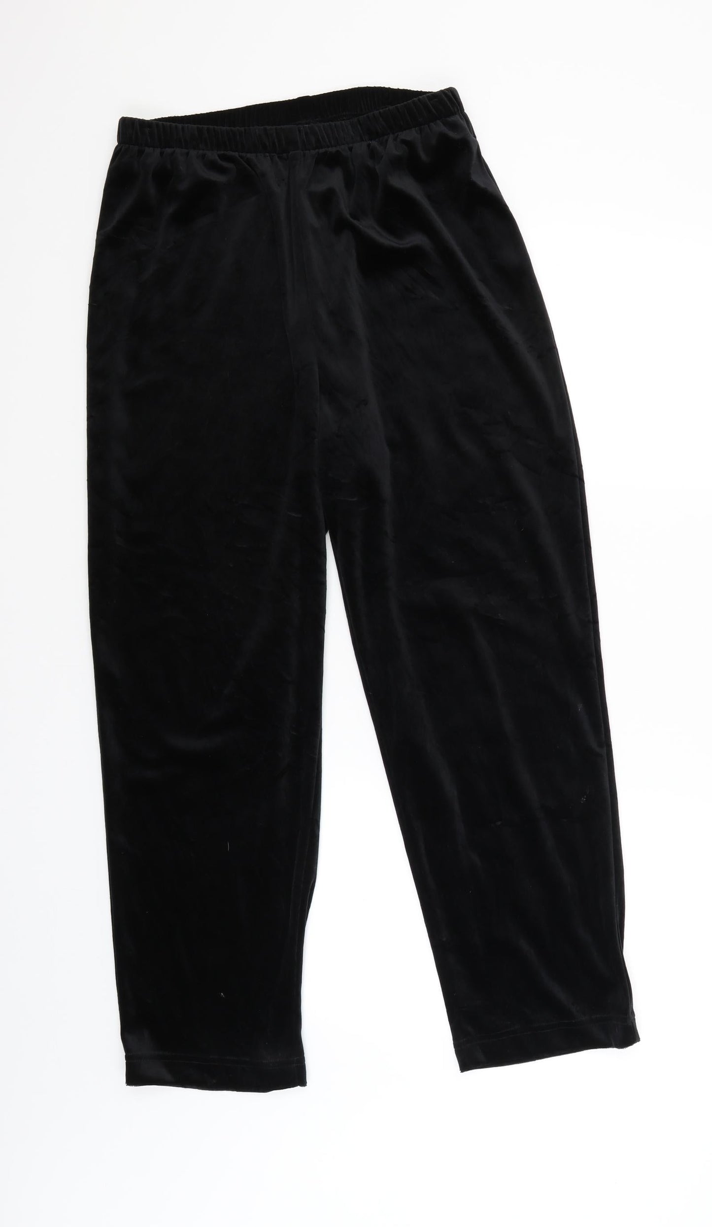 Womens UK Size 16 Canda Regular Fit Sweatpants Black Trousers