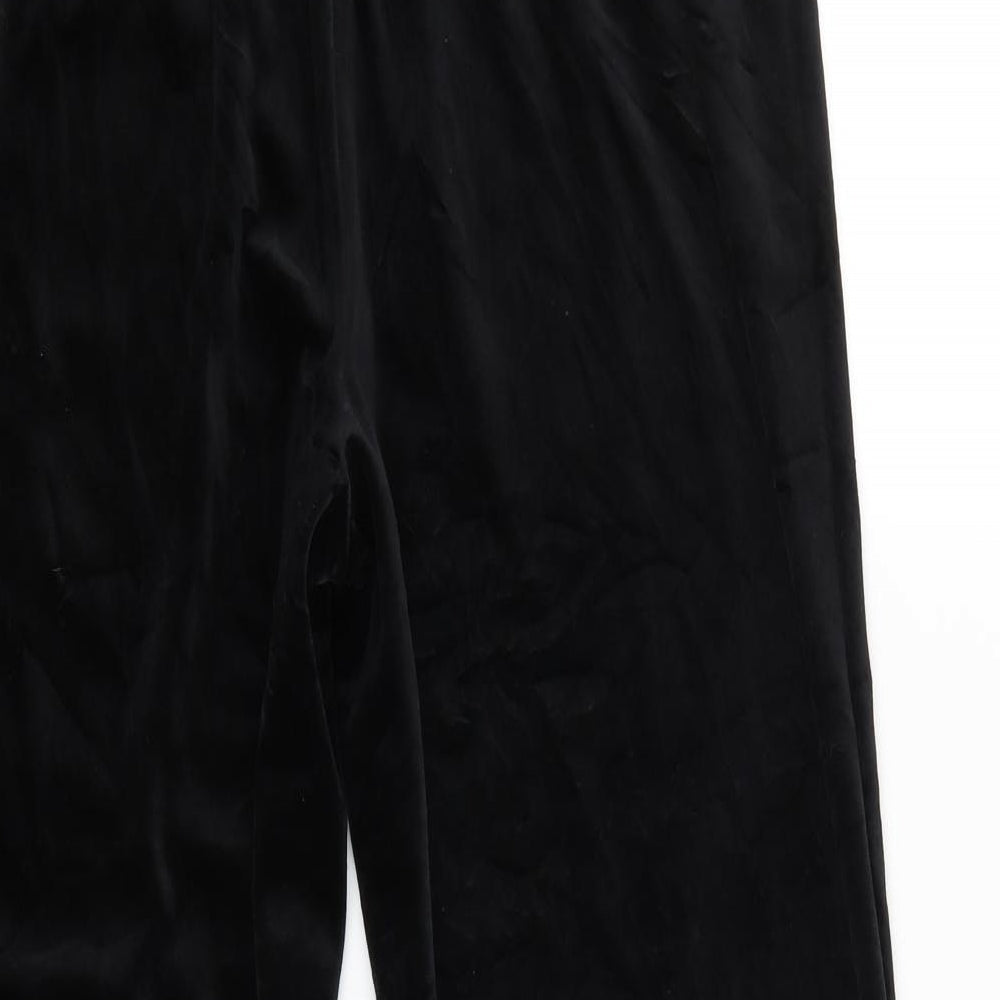 Womens UK Size 16 Canda Regular Fit Sweatpants Black Trousers