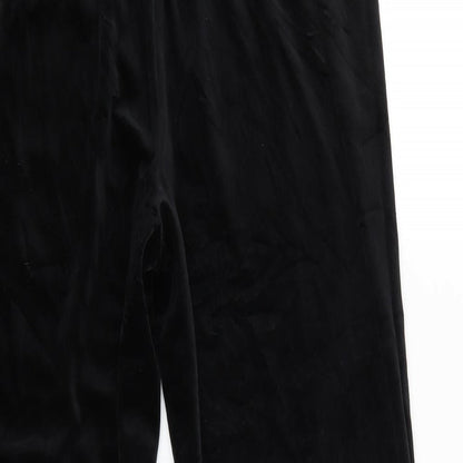 Womens UK Size 16 Canda Regular Fit Sweatpants Black Trousers