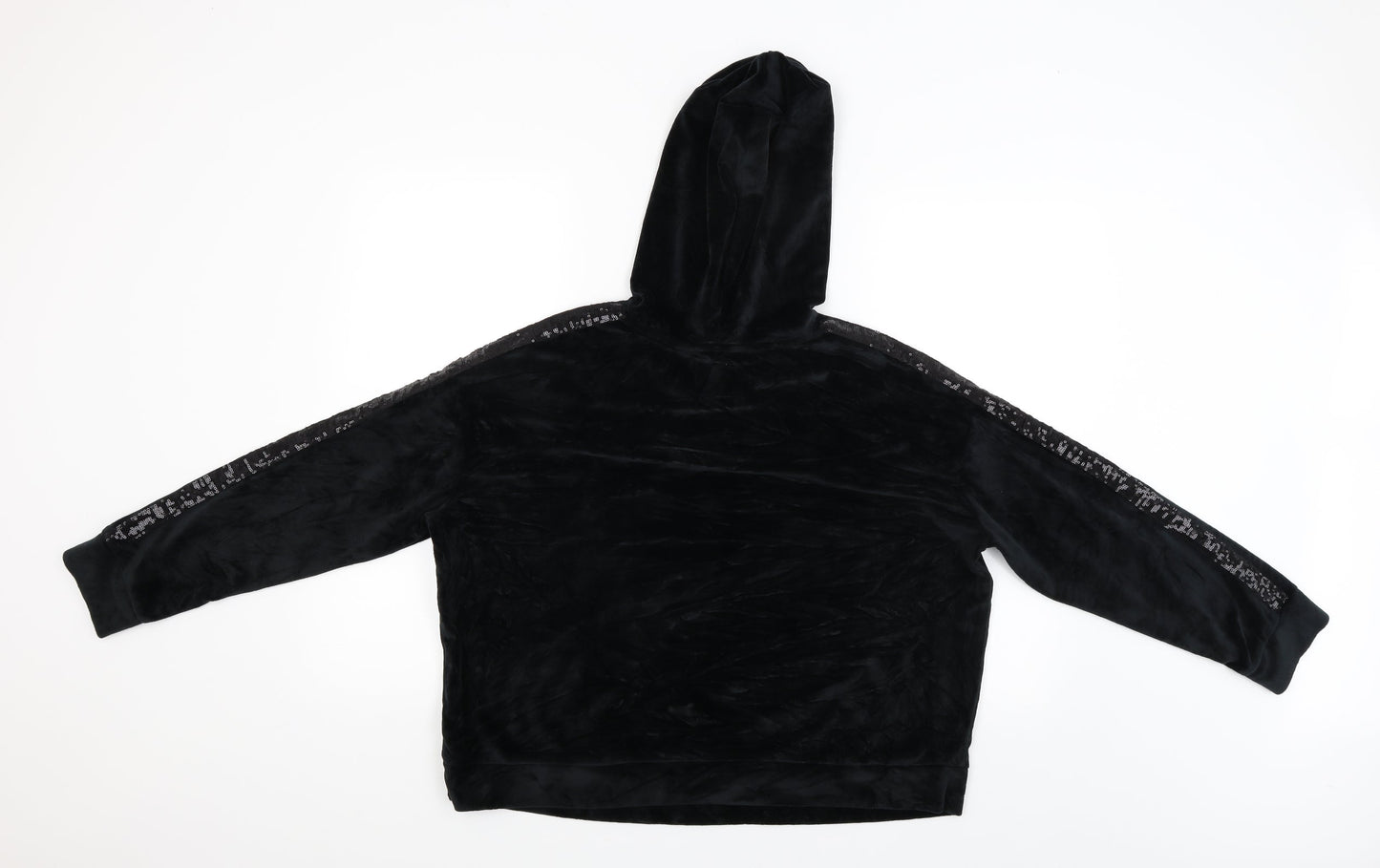 F&F Womens Black   Pullover Hoodie Size 12