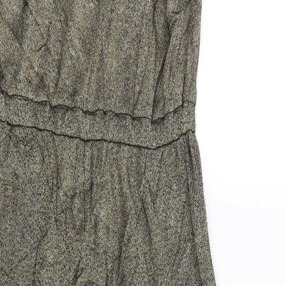 Topshop Womens Gold   Bodycon  Size 10