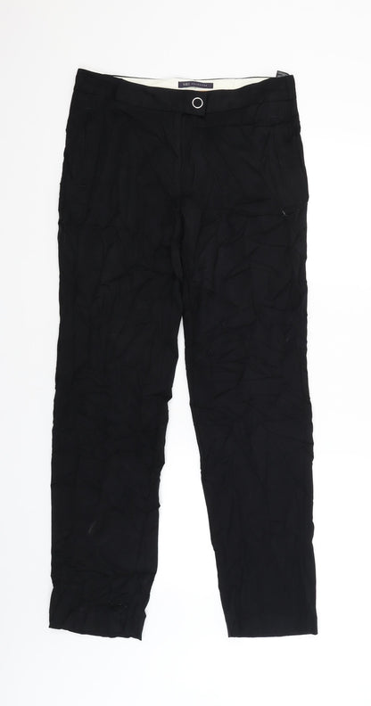 Womens UK Size 10 M&S Regular Fit  Black Trousers