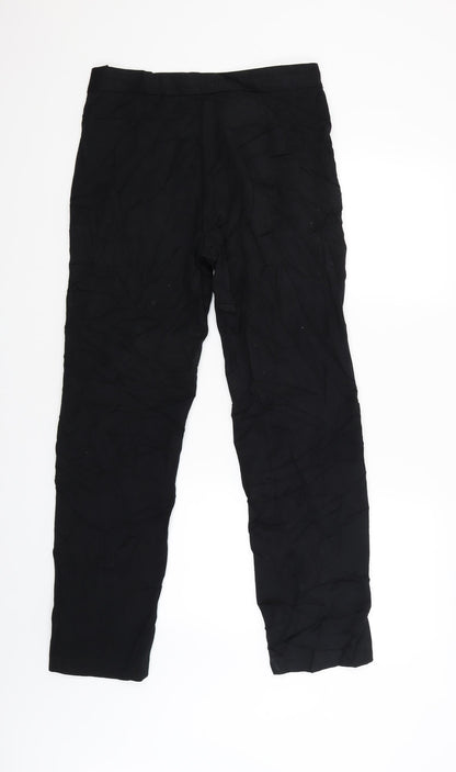 Womens UK Size 10 M&S Regular Fit  Black Trousers