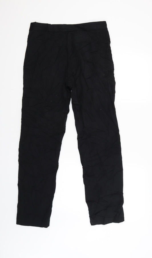 M&S Womens Black   Trousers  Size 10 L28 in