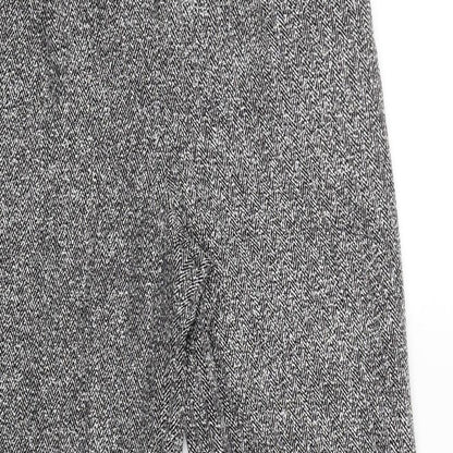 Womens UK Size 6 NEXT Regular Fit Capri Black Trousers