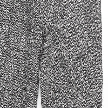 Womens UK Size 6 NEXT Regular Fit Capri Black Trousers