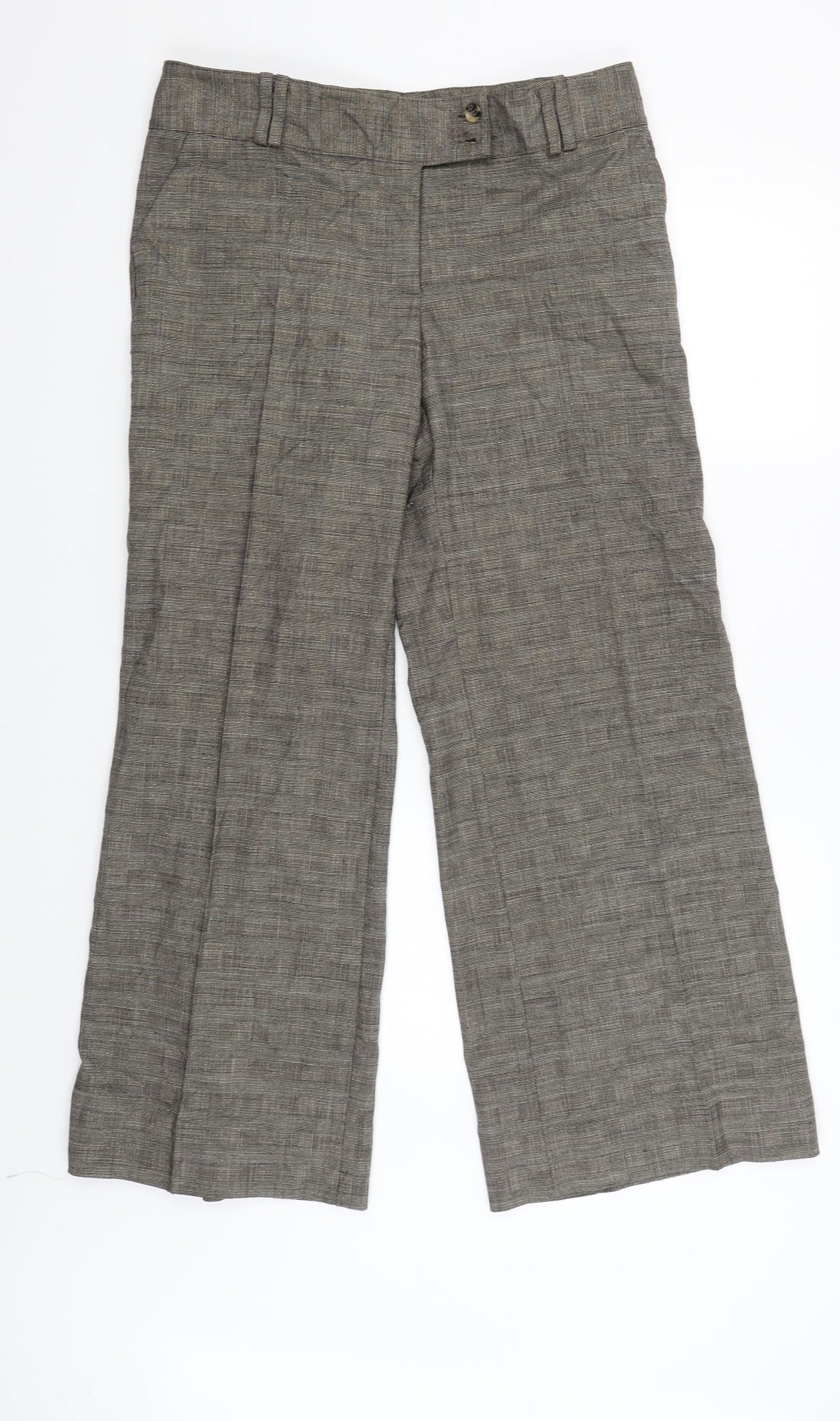 Womens UK Size 14 Marks and Spencer Regular Fit Carpenter Gold Trousers