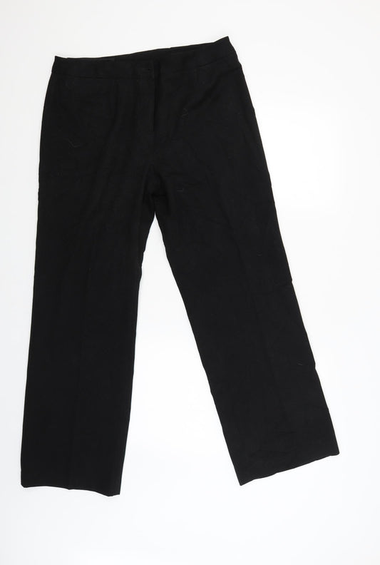 EWM Womens Black   Capri Trousers Size 14 L29 in