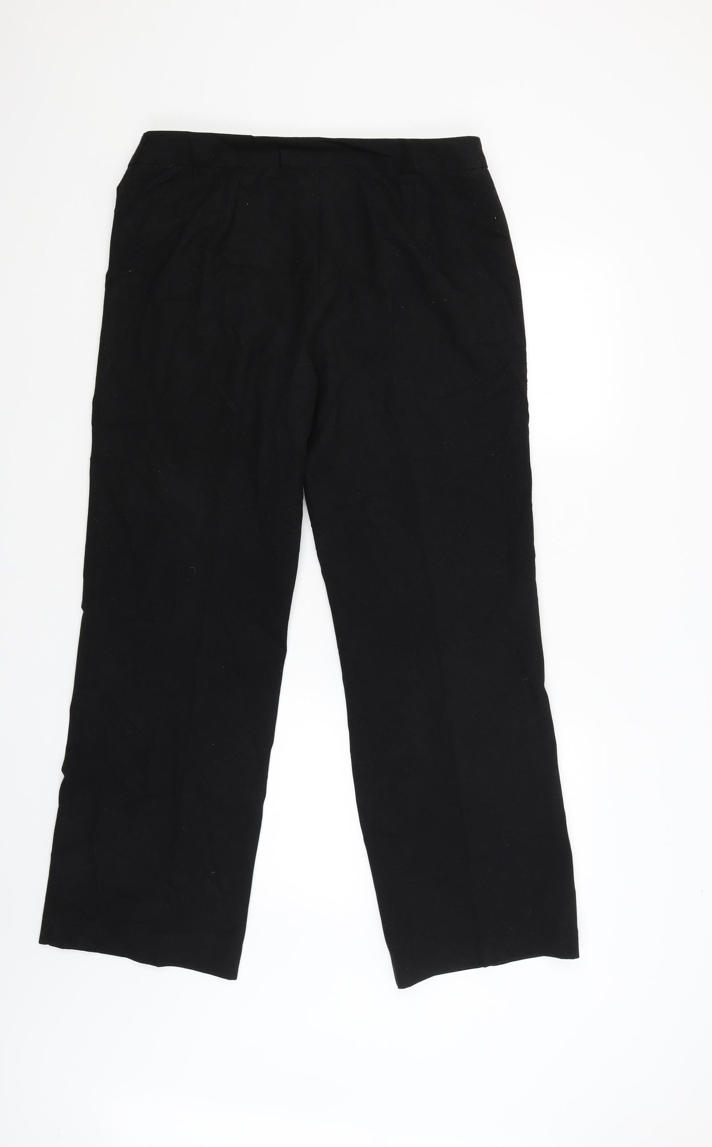 EWM Womens Black   Capri Trousers Size 14 L29 in