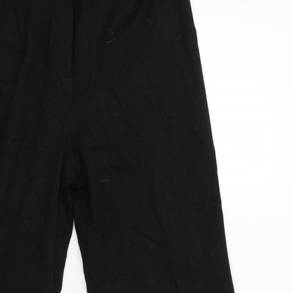 EWM Womens Black   Capri Trousers Size 14 L29 in