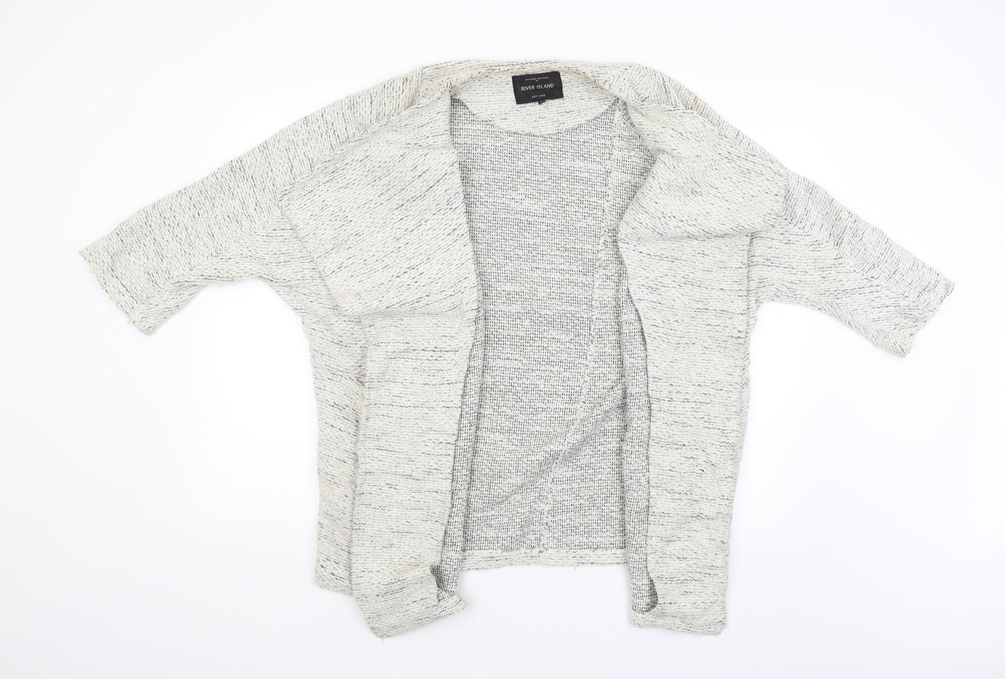 Womens UK Size 14 River Island Grey Cardigan Jumper