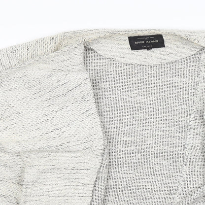 Womens UK Size 14 River Island Grey Cardigan Jumper