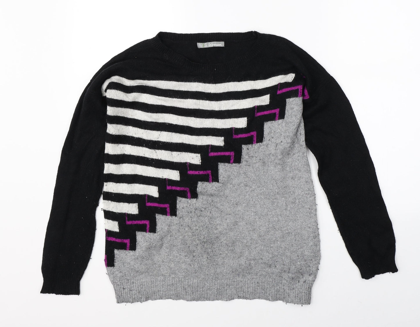Womens UK Size 12 Marks & Spencer Multicoloured Pullover Jumper