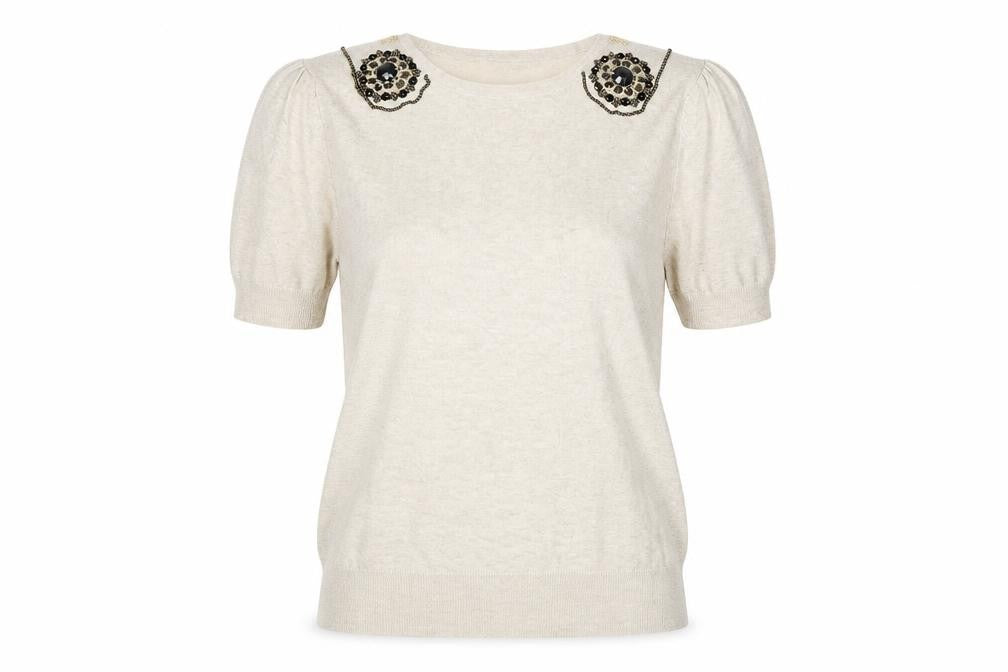 Womens UK Size 10 Atmosphere Beige Pullover Jumper