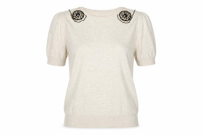 Womens UK Size 10 Atmosphere Beige Pullover Jumper