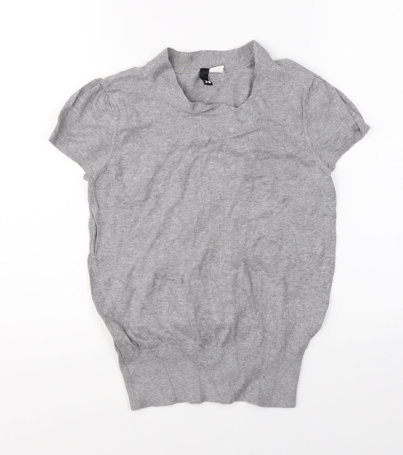 Womens UK Size 10 Divided Grey Basic Blouse