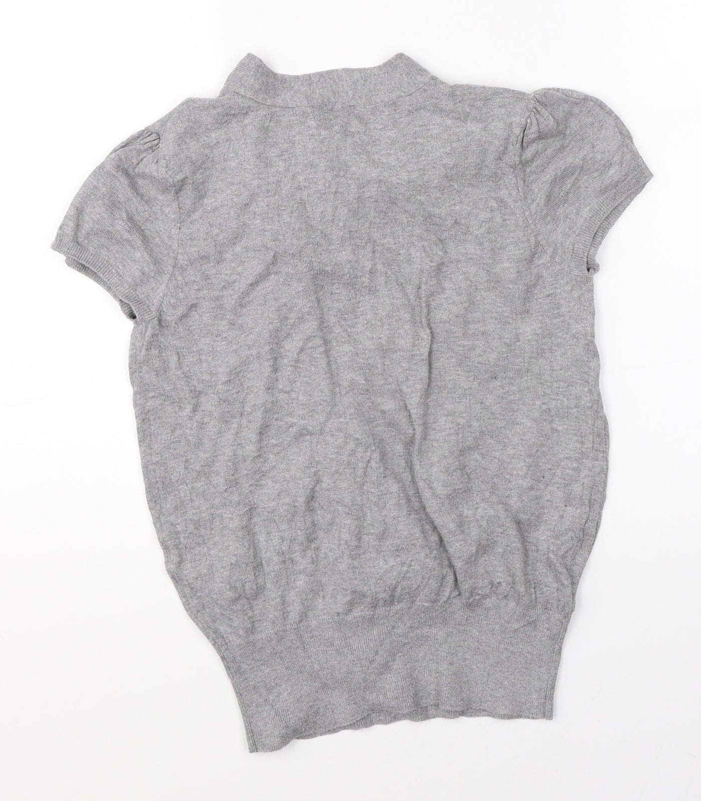 Womens UK Size 10 Divided Grey Basic Blouse