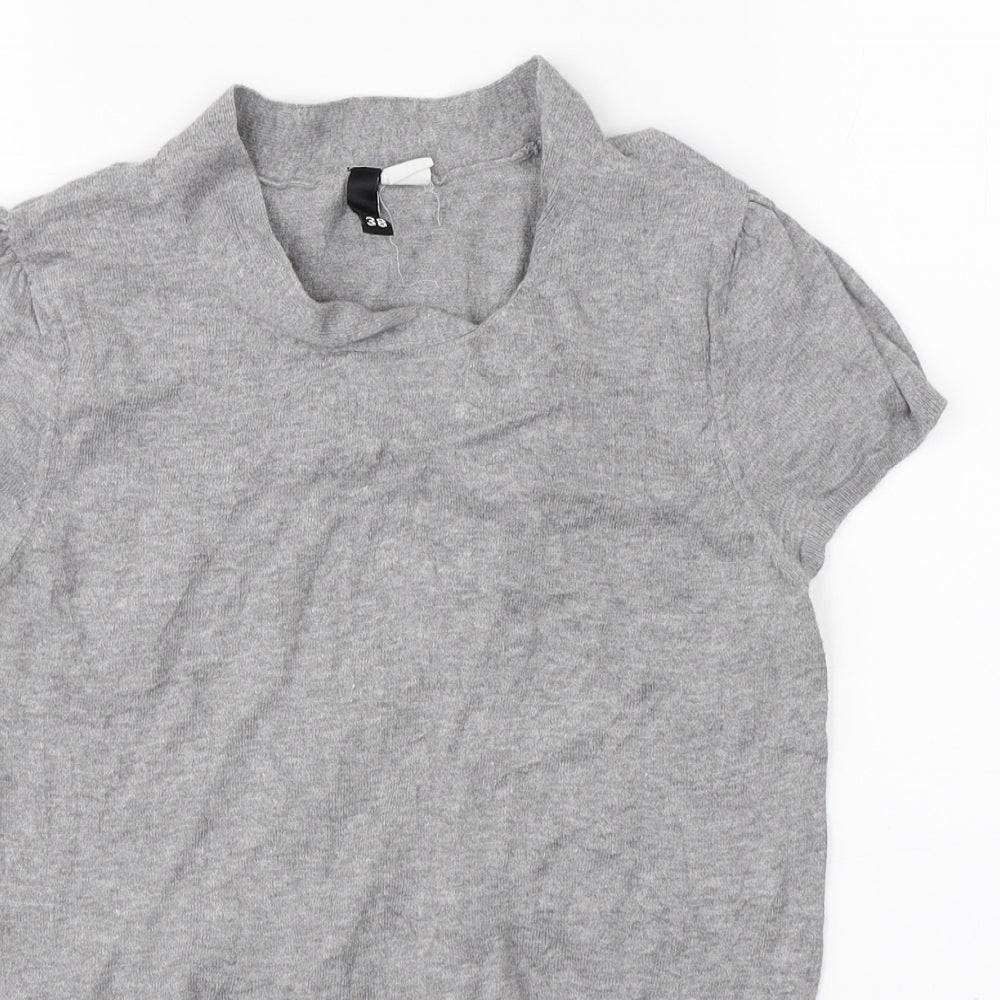 Womens UK Size 10 Divided Grey Basic Blouse