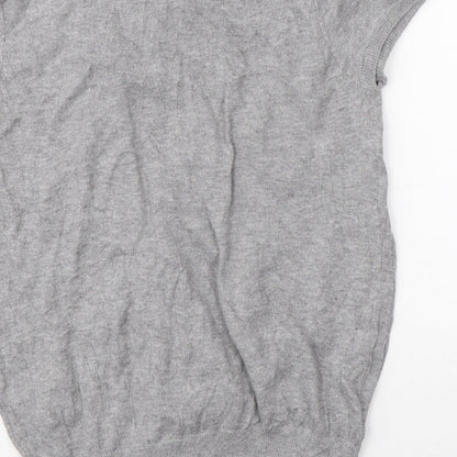 Womens UK Size 10 Divided Grey Basic Blouse