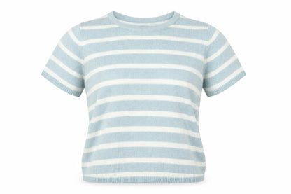 Bonmarché Womens Blue Striped  Basic Blouse Size S