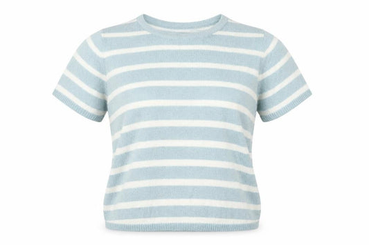 Bonmarché Womens Blue Striped  Basic Blouse Size S