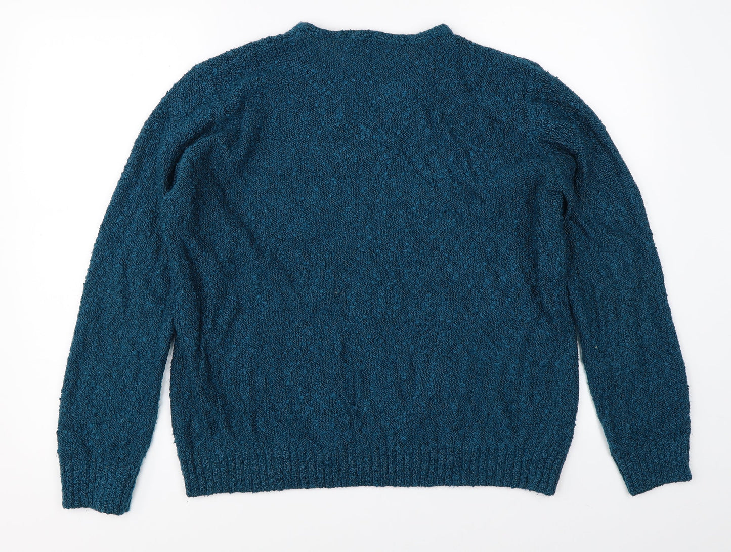 Womens UK Size L Isle Blue Pullover Jumper