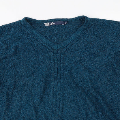 Womens UK Size L Isle Blue Pullover Jumper