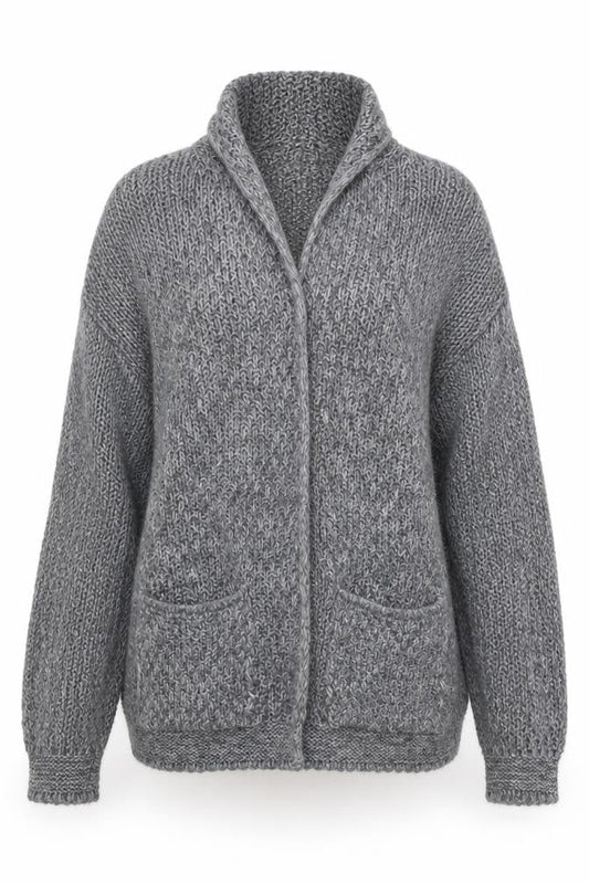 Womens UK Size M James Lakeland Grey Cardigan Jumper