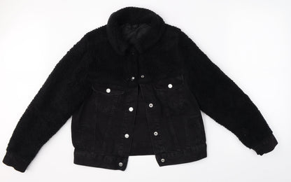 Womens UK Size 8 Topshop Black Jacket
