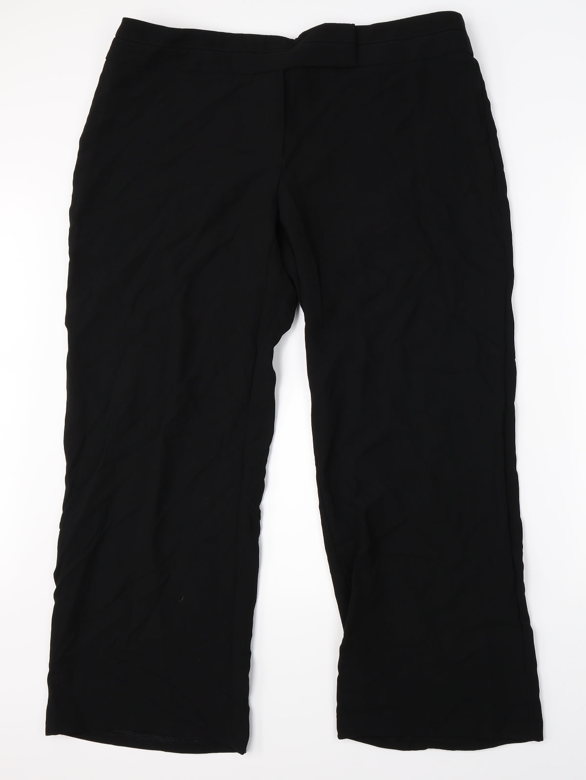 Womens UK Size 20 Marks & Spencer Regular Fit Dress Pants Black Trousers