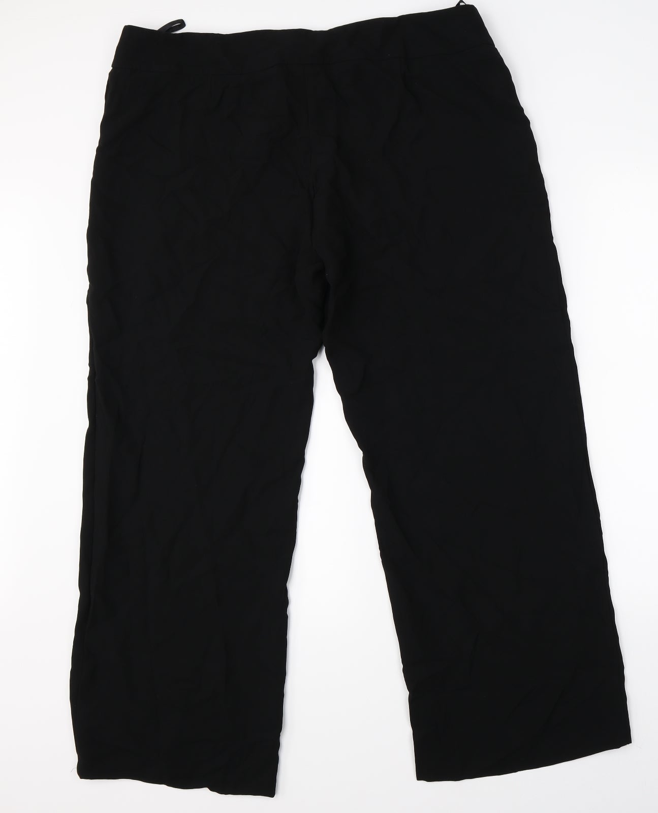 Womens UK Size 20 Marks & Spencer Regular Fit Dress Pants Black Trousers